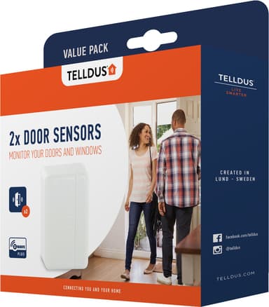 Telldus magnetisk sensor 2-pak