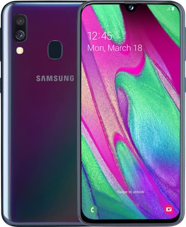Samsung Galaxy A40 Enterprise smartphone (sort)