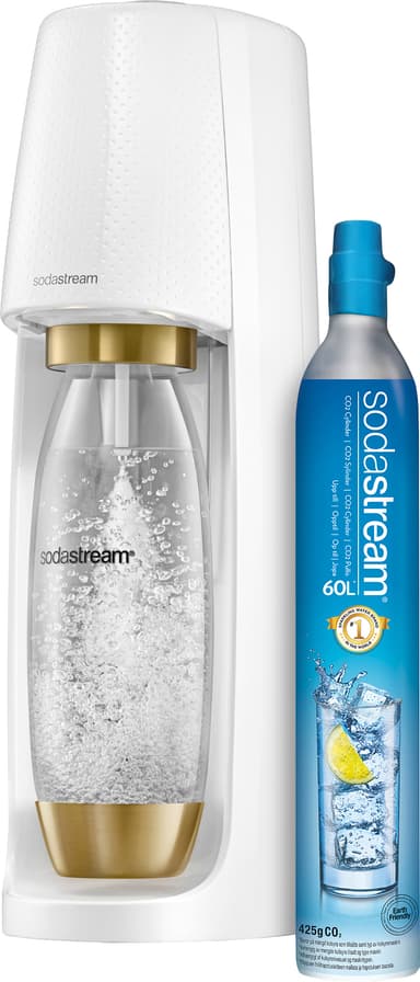 Sodastream Spirit White Gold sodavandsmaskine 1011711774 Sodastream Spirit White Gold sodavandsmaskine 1011711774