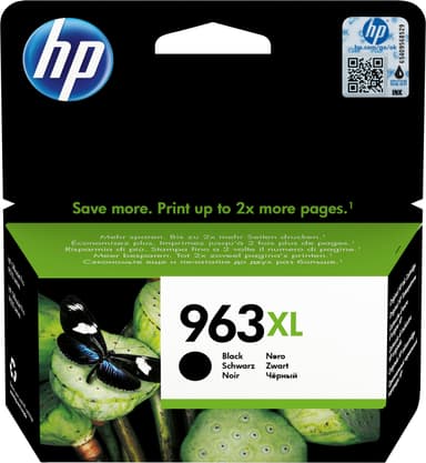 HP 963 XL sort højtydende blækpatron