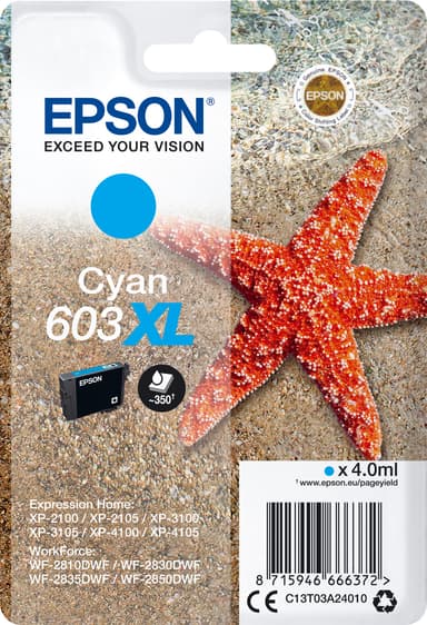 Epson 603 XL cyan blækpatron