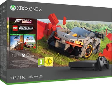 Xbox One X 1 TB: Forza Horizon 4, Forza Horizon 4 Lego bundle (sort)
