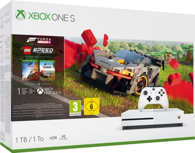 Xbox One S 1 TB: Forza Horizon 4, Forza Horizon 4 Lego bundle (hvid) Xbox One S 1 TB: Forza Horizon 4, Forza Horizon 4 Lego bundle (hvid)