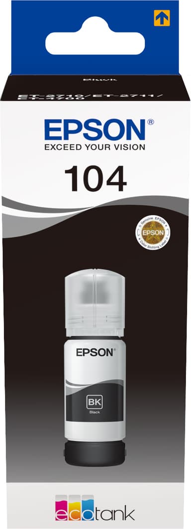 Epson 104 EcoTank sort blækpatron