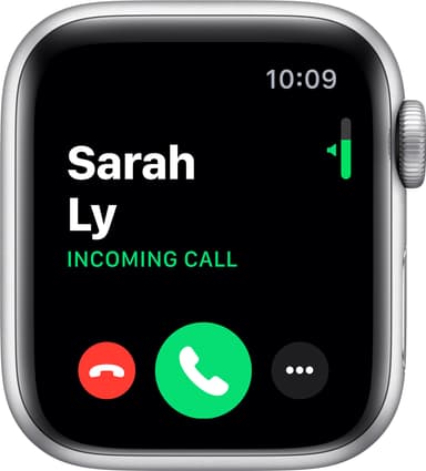 Apple Watch Series 5 Nike+ 40mm (sølv alu/sort Nike sportsrem)