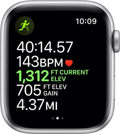 Apple Watch Series 5 Nike+ 44mm (silver alu/sort Nike sport band)