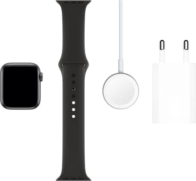 Apple Watch Series 5 40 mm (space grey aluminium/sort sportsrem)