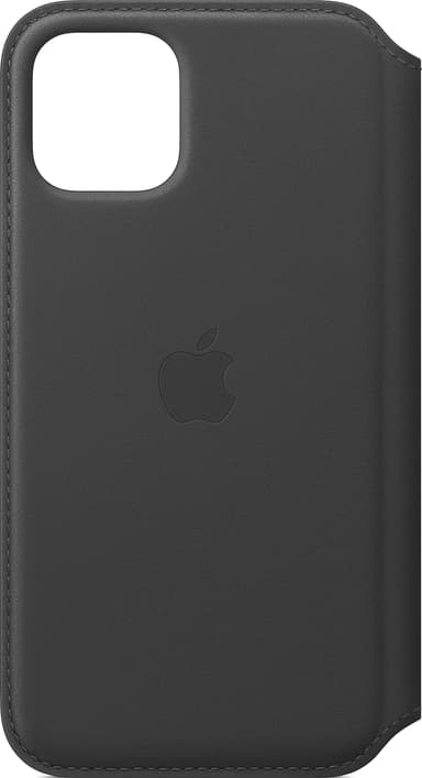 Hoved nudler Skulle iPhone 11 Pro læder Folio cover (sort) | Elgiganten