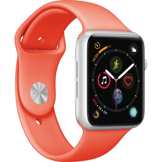 Puro Icon silikonesportsrem til Apple Watch 38-41 mm (living coral)