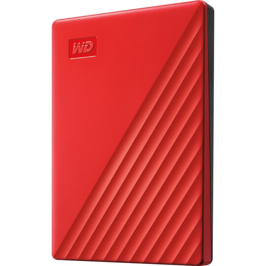 WD My Passport bærbar harddisk 2 TB (rød)