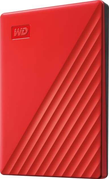 WD My Passport bærbar harddisk 2 TB (rød)