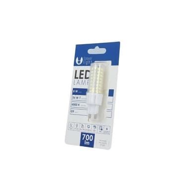 LED-pære G9 8W 230V 6000K 700lm