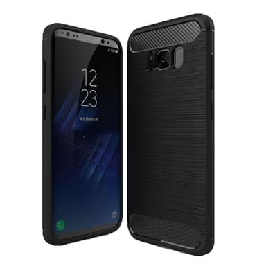 Cover Samsung Galaxy S8 Børstet Carbonfiber