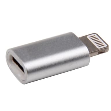 MicroUSB til Lightning Adapter Sølv