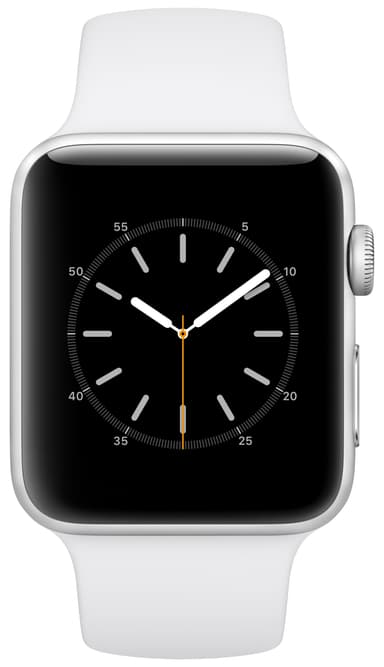 Apple Watch Series 2 - 42 mm - sølv alu/hvid sportsrem