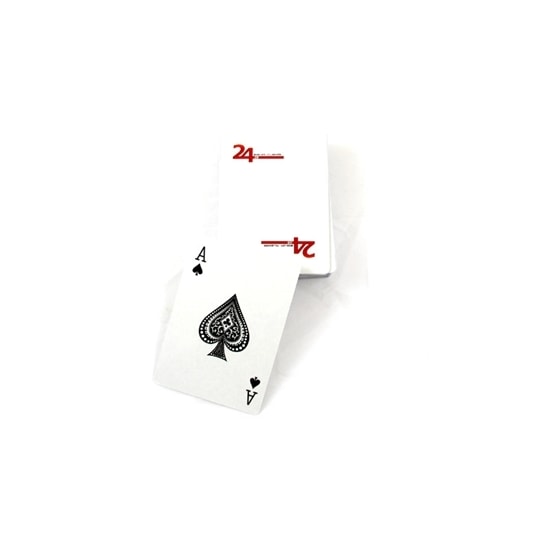 Spillekort med 24.se logo