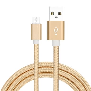 Micro USB datakabel 3 m - Guld
