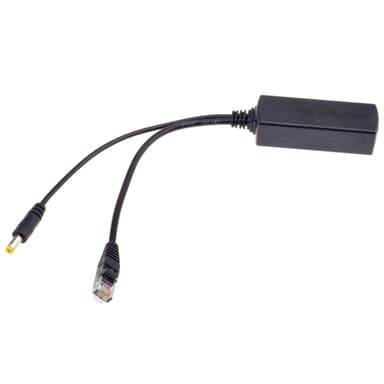 PoE-splitter- og Injectorkabel RJ45/DC Han 12V