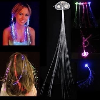 Clip-On Led blinkande Hårslingor