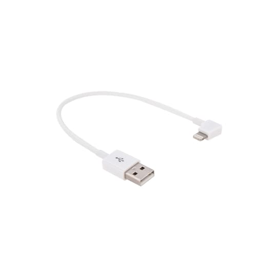 USB-kabel iPhone 5/6 - Vinklet Kort Model - Elgiganten