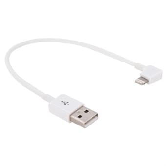 meditation forvrængning Forgænger USB-kabel iPhone 5/6 - Vinklet Kort Model - Hvid | Elgiganten