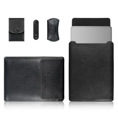 PU Läderfodral / väska MacBook 13 - 4 väskor i 1
