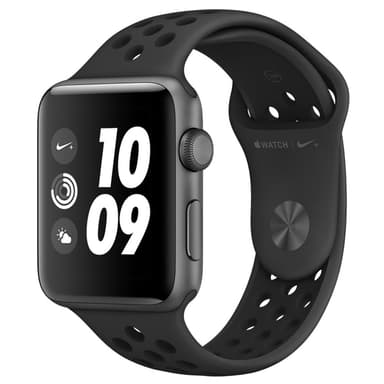 Apple Watch Series 3 Nike+ 42 mm (antracit/sort rem)