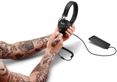Marshall Major III Voice trådløse on-ear høretelefoner (sort)