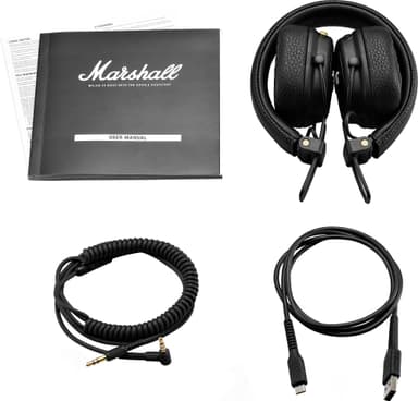Marshall Major III Voice trådløse on-ear høretelefoner (sort)