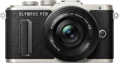 Olympus PEN E-PL8 CSC kamera + 14-42 mm pandekageobjektiv (sort)