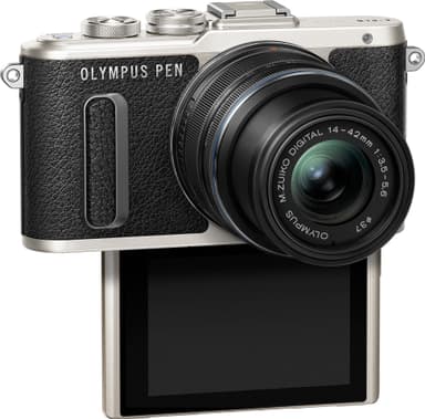 Olympus PEN E-PL8 CSC kamera + 14-42 mm pandekageobjektiv (sort)