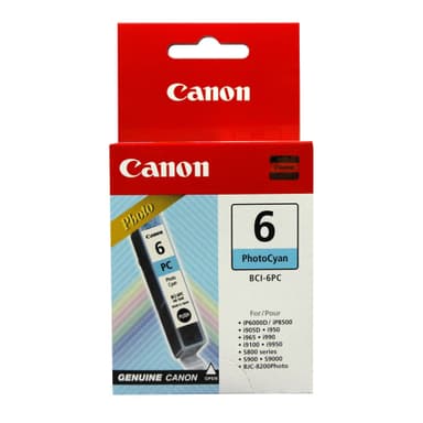 Canon blækpatron - BCI6, Photo Cyan