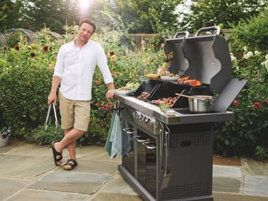 Jamie Oliver Dual Fuel gasgrill 440617 - sort