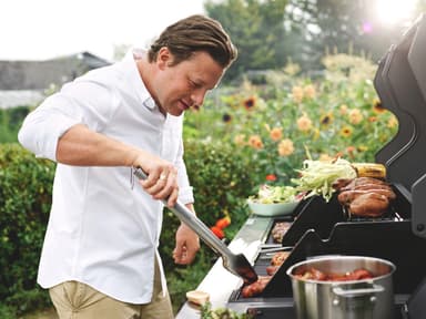 Jamie Oliver Dual Fuel gasgrill 440617 - sort
