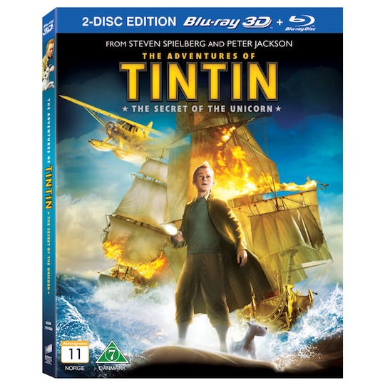 Tintin: Enhjørningens hemmelighed (3D Blu-ray)