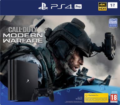 PlayStation 4 Pro 1 TB: Call of Duty: Modern Warfare spil-bundle