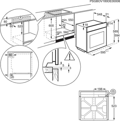 Electrolux indbygget ovn OOP740NZ