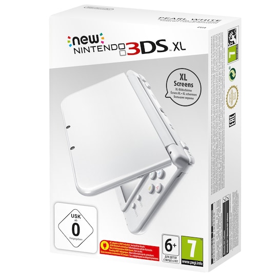 New Nintendo 3DS XL spilkonsol (perle hvid)