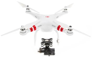 DJI Phantom 2 V.2 drone inkl. controller og H4-3D gimbal