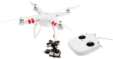 DJI Phantom 2 V.2 drone inkl. controller og H4-3D gimbal
