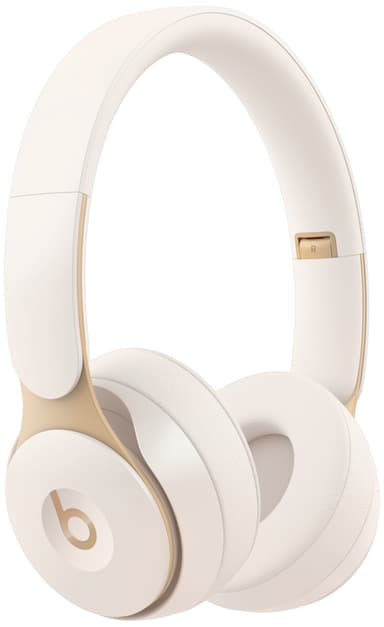 Beats Solo Pro trådløse on-ear høretelefoner (ivory)