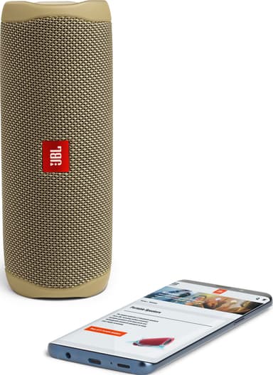 JBL Flip 5 bærbar trådløs højttaler (sand)