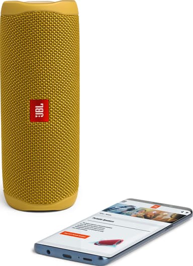 JBL Flip 5 bærbar trådløs højttaler (gul)
