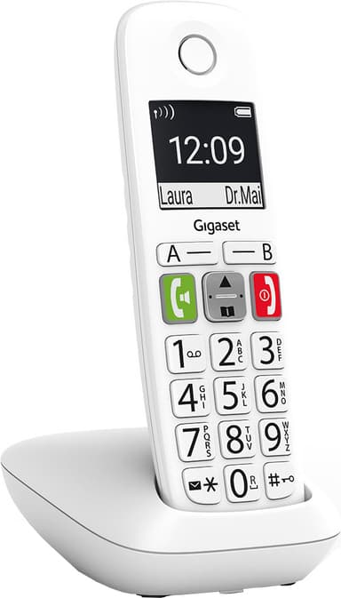 Gigaset Dect E290 trådløs telefon (hvid)