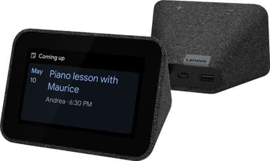 Lenovo Smart Clock med Google Assistant (sort)