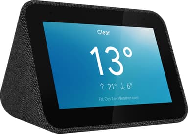 Lenovo Smart Clock med Google Assistant (sort)