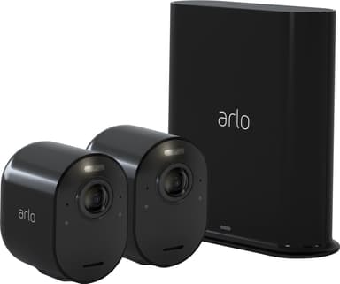 Arlo Ultra 4K trådløst overvågningskamera - sort (2-pak)