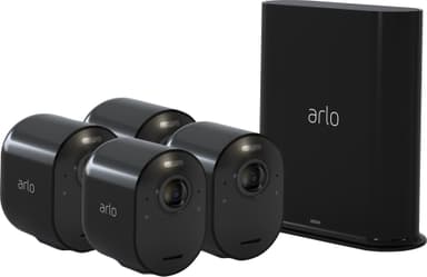 Arlo Ultra 4K trådløst overvågningskamera - sort (4-pak)
