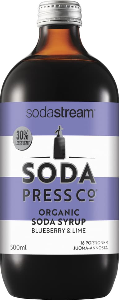 SodaStream Soda Press organisk sirup m. blåbær og lime 1024808770