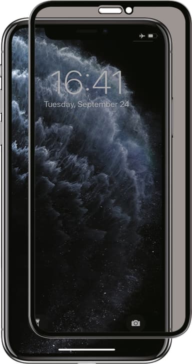 Panzer Full-Fit 2-Way skærmbeskytter til iPhone X/Xs/11 Pro (sort)